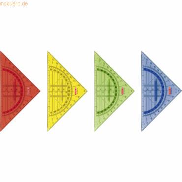Geometrie-Dreieck 16cm mit Griff farbig sortiert-0