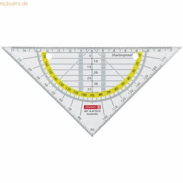 Geometrie-Dreieck 16cm bruchsicher glasklar-0