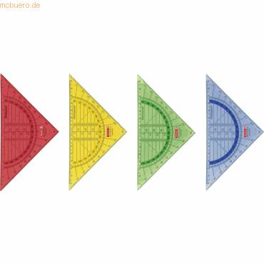 Geometrie-Dreieck 16cm bruchsicher farbig sortiert-0