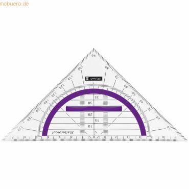 Geometrie-Dreieck 16cm Griff purple-0