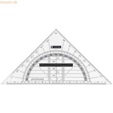 Geometrie-Dreieck 16cm Griff onyx-0