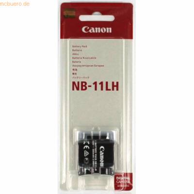 Akku für Canon IXUS 185 Li-Ion 3,6 Volt 800 mAh schwarz