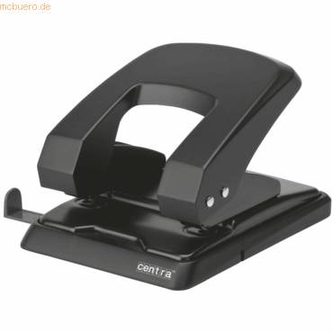 Locher HP40 Metall für 40 Blatt mit Anschlagschiene schwarz-0