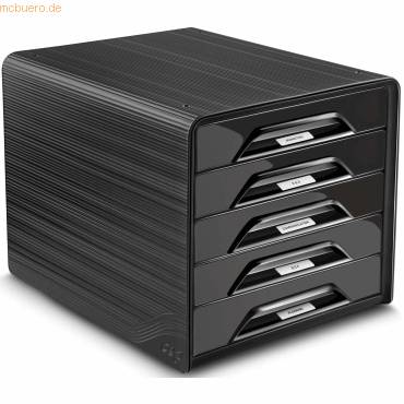 Schubladenbox 5 Fächer 7-111 schwarz-1