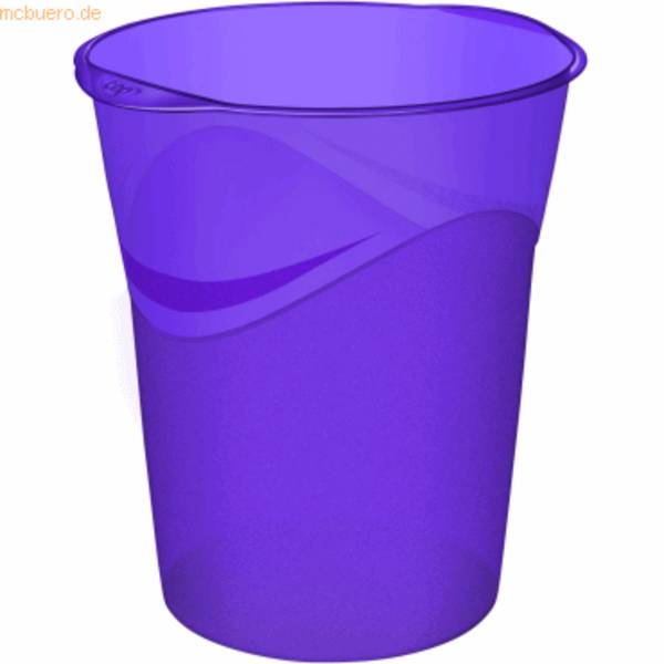 Papierkorb Happy 14l violett