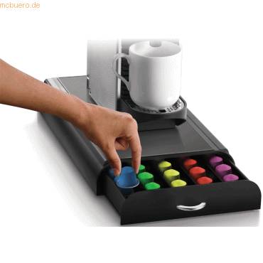 Dispenser für Kaffeekapseln 23,4x40,5x6cm schwarz-0