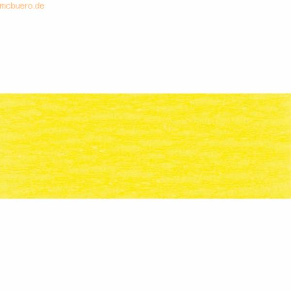 Krepppapier Premium 2,5x0,5m zitronengelb
