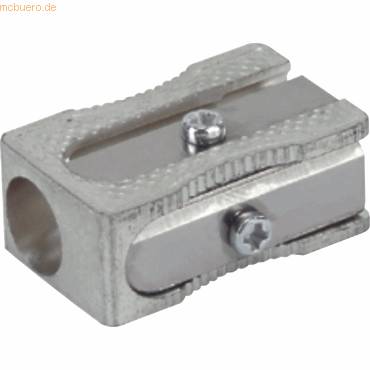 Anspitzer Leichtmetall bis 8mm Blockform mit 2 Ersatzmessern