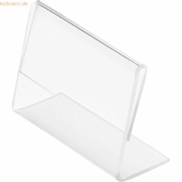Tischaufsteller Classic Image schräg A5 quer transparent