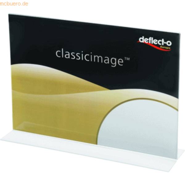 Tischaufsteller Classic Image gerade A6 quer transparent