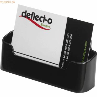 deflecto Visitenkartenhalter, 1 Fach, schwarz-0