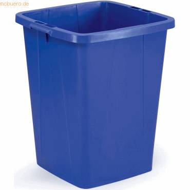 DURABLE Abfallbehälter DURABIN 90, quadratisch, blau-0