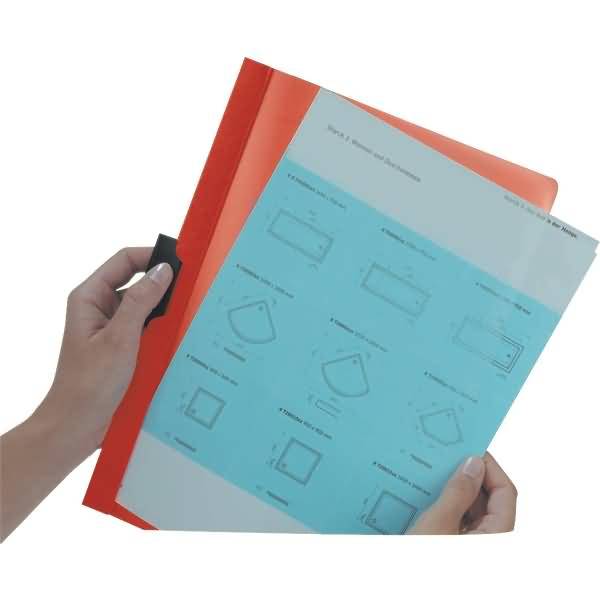 Klemmmappe Duraclip Original 30 bis 30 Blatt A4 orange-1