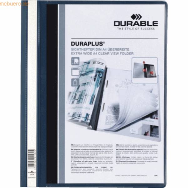 Durable Angebotshefter DURAPLUS A4 dunkelblau 257907