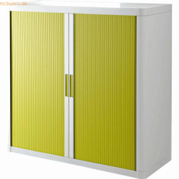 Rollladenschrank easyoffice BxTxH 86x37,5x104cm weiß/grün