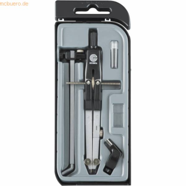 Schnellverstell-Zirkel New Master mit Verlängerungstange und Adapter