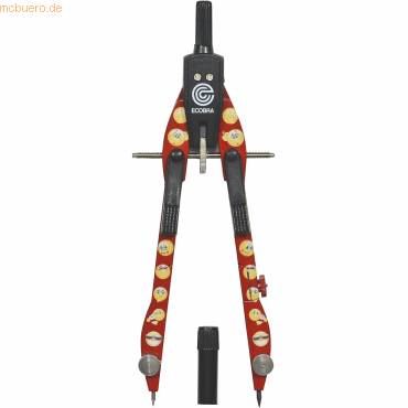 Schnellverstell-Zirkel New Master Smileys rot-0