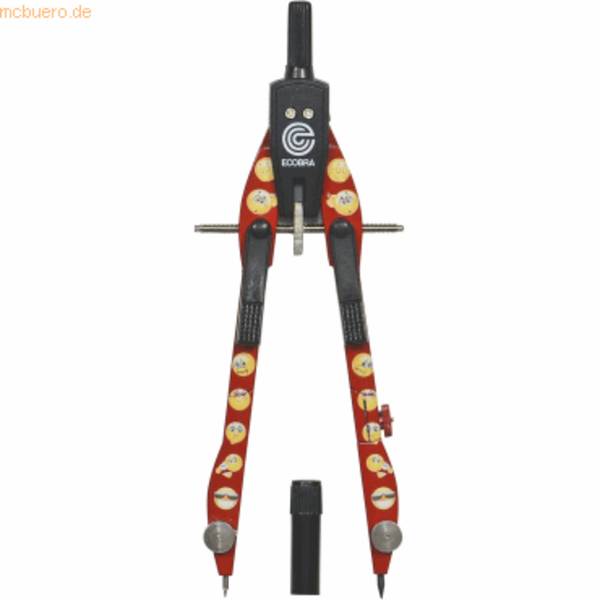 Schnellverstell-Zirkel New Master Smileys rot