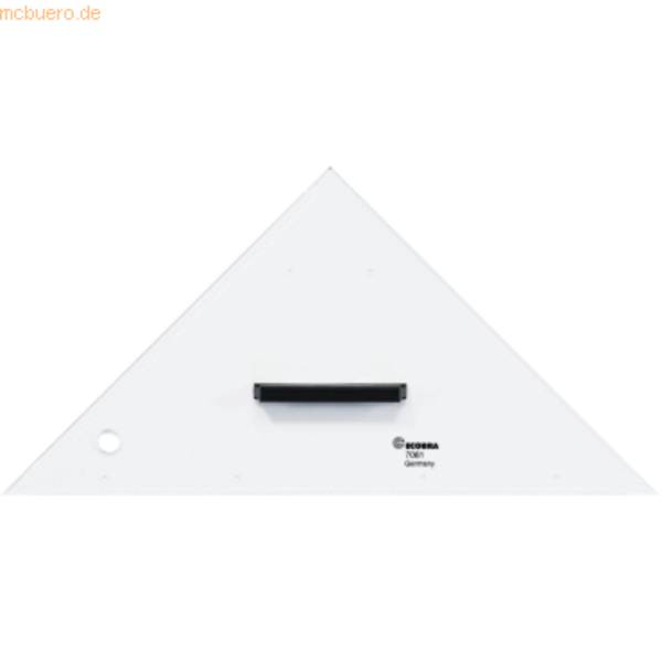 Anlegedreieck 250mm transparent