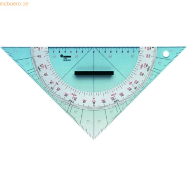 Kursdreieck 324mm transparent