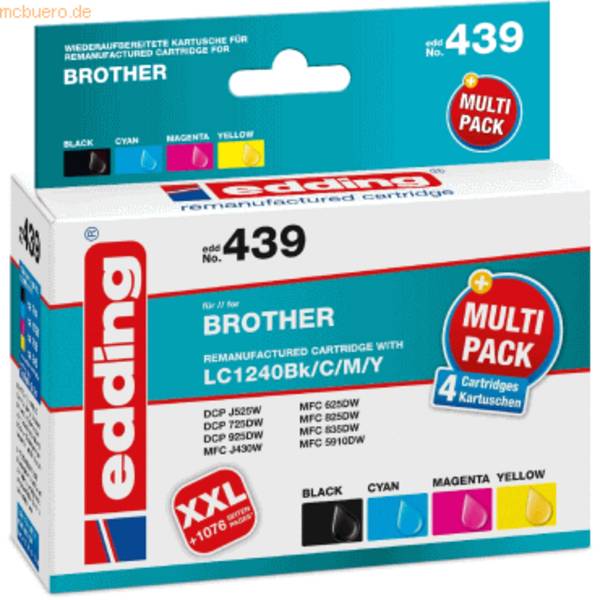 Druckerpatrone Multipack kompatibel mit Brother LC1240 BK/C/M/Y