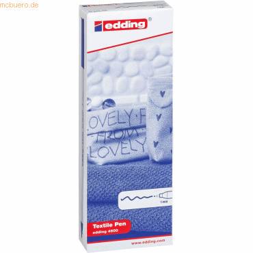 Textilpen edding 4600 Rundspitze 1mm sortiert-0