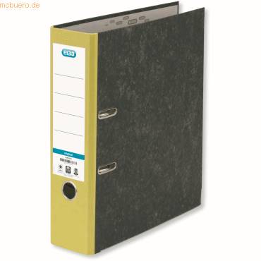 Ordner smart Wolkenmarmor A4 80mm gelb-0