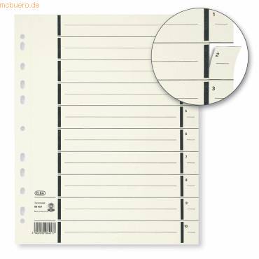 Trennblatt mit Perforation Kraftkarton (RC) 200 g/qm A4 240 x 300mm chamois-0