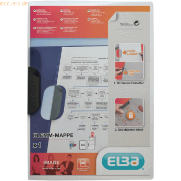 ELBA Klemmmappe image 100421013 DIN A4 30Bl. PP transparent-0