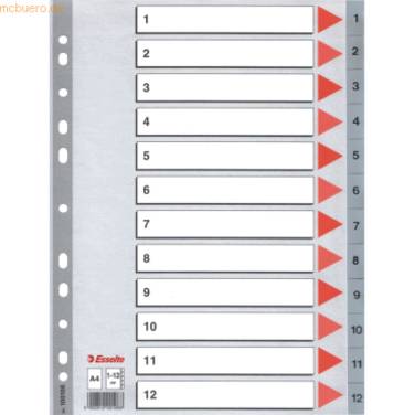 Plastikregister Zahlen