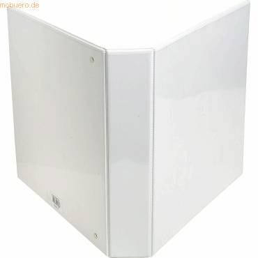 Präsentationsringbuch Kreacover A4 30mm 2 Ringe weiß-1