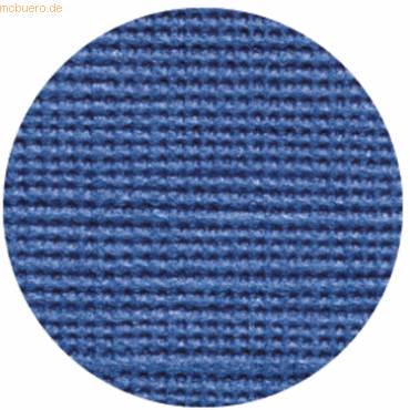 Bewerbungsmappe 3-teilig 2 Klemmen Leinenstruktur blau-1