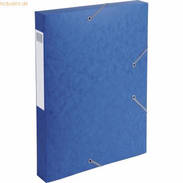 Dokumentenbox A4 Manila Karton blau 40 mm-0