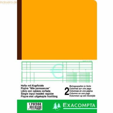 EXACOMPTA Spaltenbuch DIN A4, 2 Spalten je Seite-0