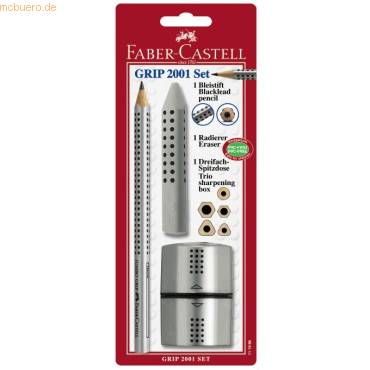 Bleistift Jumbo Grip B inkl. Radierer und Spitzdose auf Blisterkarte-0