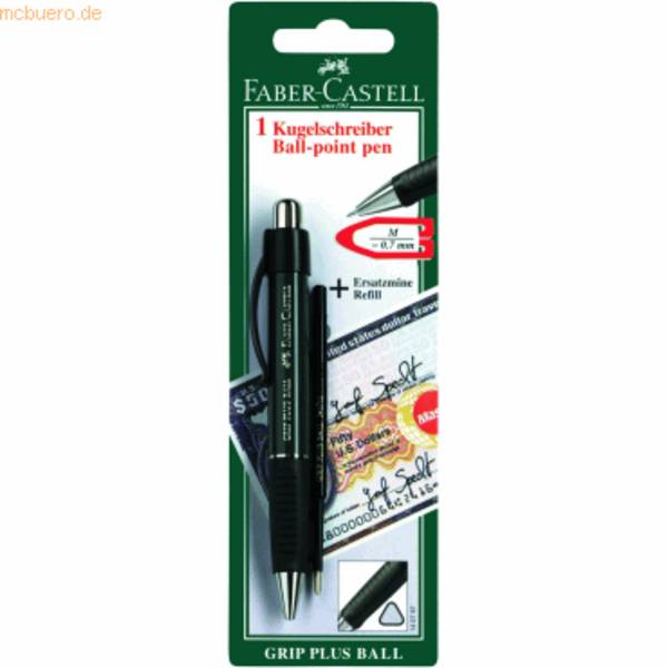 FABER-CASTELL - Kugelschreiber Grip Plus Ball BK