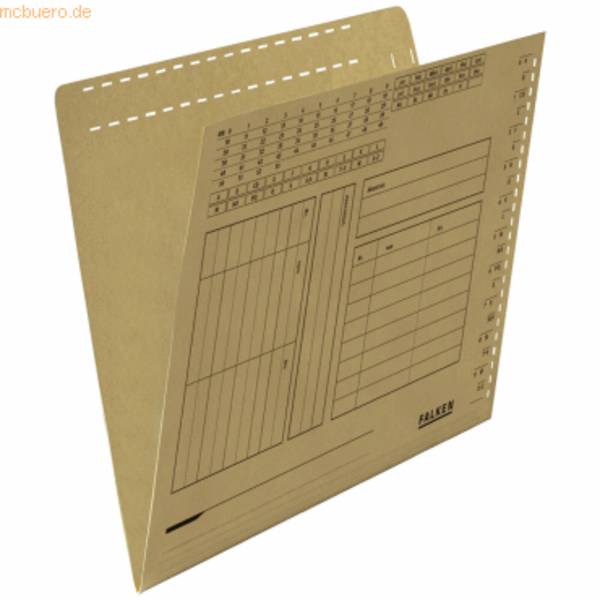 Einstellmappe A4 Karton RC natronbraun
