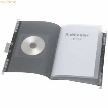 Hänge-Ordnungsmappe A4 PP 6 Fächer anthrazit transluzent-0