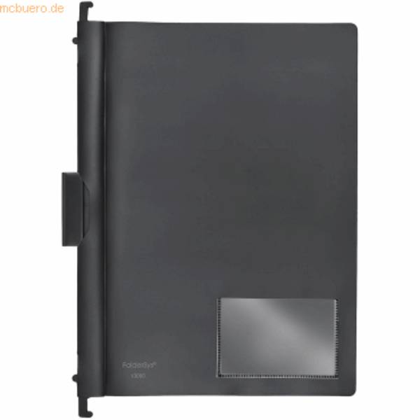 Combi-Clip-Mappe A4 PP vollfarbig schwarz