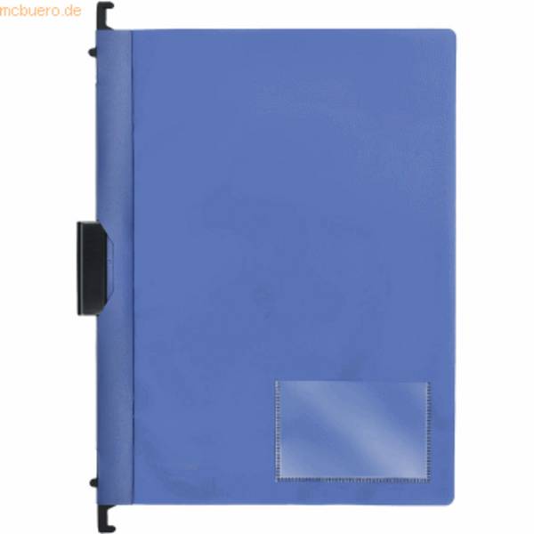 Combi-Clip-Mappe A4 PP vollfarbig blau