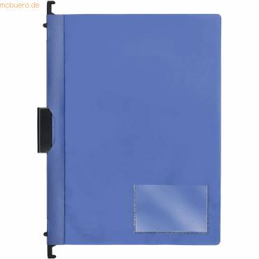 Combi-Clip-Mappe A4 PP vollfarbig blau-0