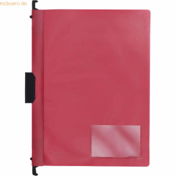 Combi-Clip-Mappe A4 PP vollfarbig rot