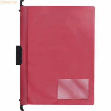 Combi-Clip-Mappe A4 PP vollfarbig rot