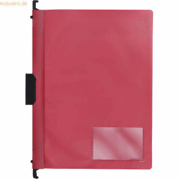 Combi-Clip-Mappe A4 PP vollfarbig rot-0