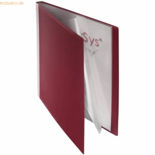 FOLDERSYS - Sichtbuch bordeaux mit 10 Hüllen
