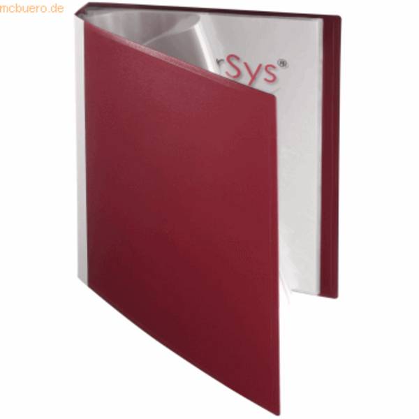 FOLDERSYS - Sichtbuch bordeaux mit 30 Hüllen