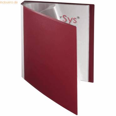 FOLDERSYS - Sichtbuch bordeaux mit 30 Hüllen-0