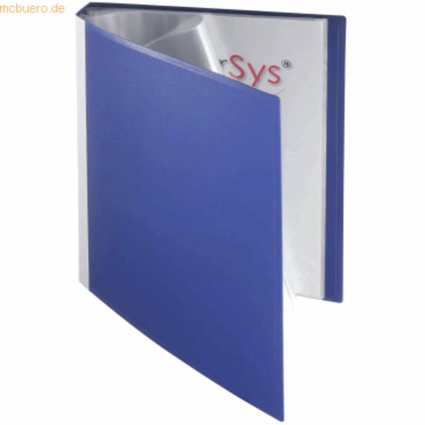 FOLDERSYS - Sichtbuch blau mit 40 Hüllen