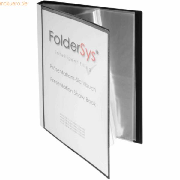 FOLDERSYS - Sichtbuch schwarz mit 40 Hüllen