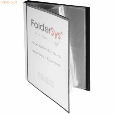FOLDERSYS - Sichtbuch schwarz mit 40 Hüllen-0